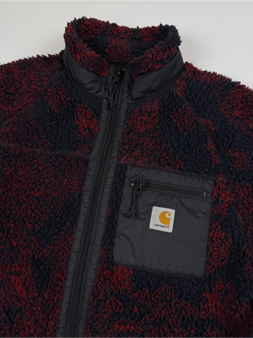 Carhartt WIP Prentis Liner Full Zip Sherpa Fleece Jacket Small - Picture 5 of 12